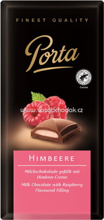 WEINRICHs Porta Vollmilch Schokolade Himbeere, 100g