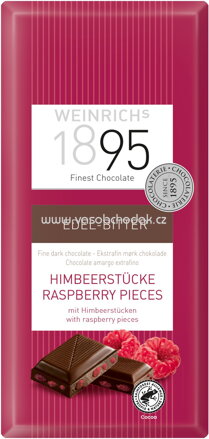 WEINRICHs Edel Bitter Schokolade mit Himbeercrisp, 100g