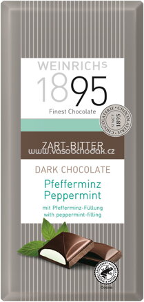 WEINRICHs Zartbitter Schokolade Pfefferminz, 100g
