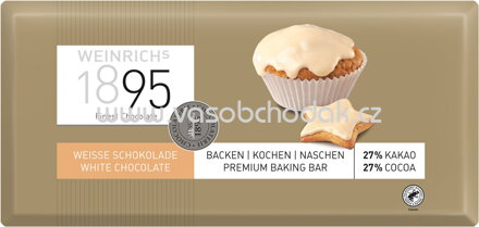 WEINRICHs Weisse Backschokolade, 250g