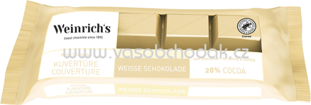 WEINRICHs Weisse Kuvertüre, 200g