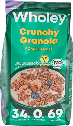 Wholey Crunchy Granola Roasted Nuts, 300g