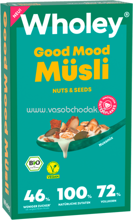Wholey Good Mood Müsli Nuts & Seeds, 400g
