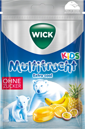 Wick Kids Multifrucht Extra Cool ohne Zucker, 72g