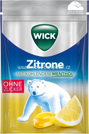 Wick Zitrone ohne Zucker, 72g