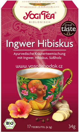 Yogi Tea Ingwer Hibiskus, 17 Beutel