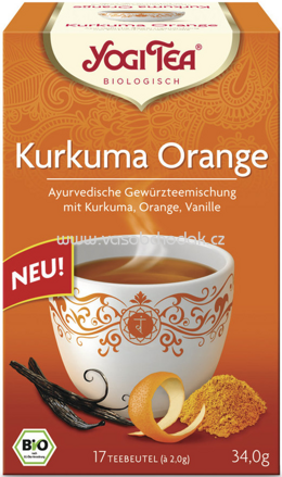 Yogi Tea Kurkuma Orange, 17 Beutel