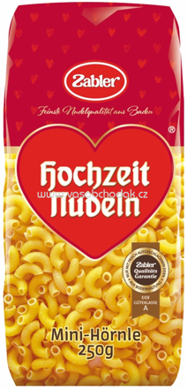 Zabler Hochzeit Nudeln Mini Hörnle, 250g