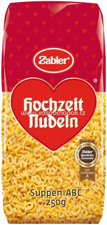 Zabler Hochzeit Nudeln Suppen ABC, 250g