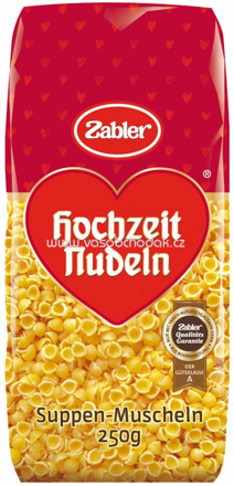 Zabler Hochzeit Nudeln Suppen Muscheln, 250g