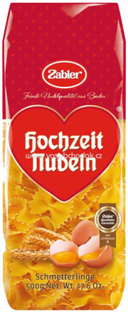 Zabler Hochzeit Nudeln Schmetterlinge, 500g