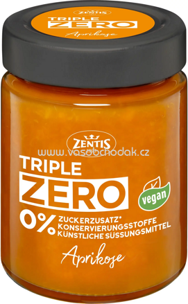 Zentis Triple Zero Aprikose, 185g
