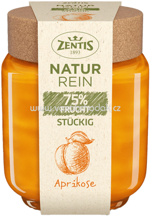 Zentis Natur Rein 75% Frucht Stückig Aprikose, 200g