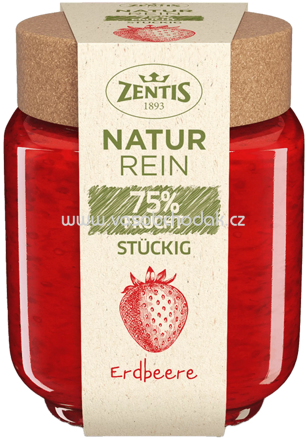 Zentis Natur Rein 75% Frucht Stückig Erdbeere, 200g