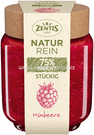 Zentis Natur Rein 75% Frucht Stückig Himbeere, 200g