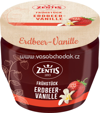 Zentis Frühstücks Konfitüre Erdbeer-Vanille, 230g