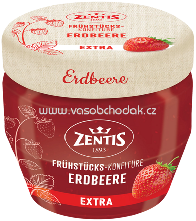 Zentis Frühstücks Konfitüre Erdbeere Extra, 230g