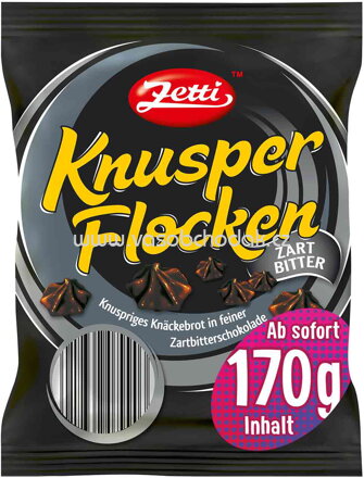 Zetti Knusperflocken Zartbitter, 130g