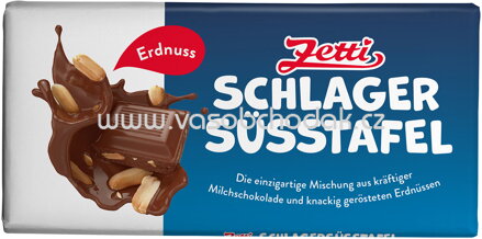 Zetti Schlagersüsstafel Erdnuss, 100g