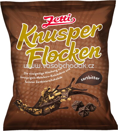 Zetti Knusperflocken Zartbitter, 130g