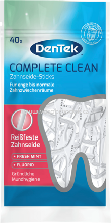 DenTek Zahnseide-Sticks Complete Clean, 40 St