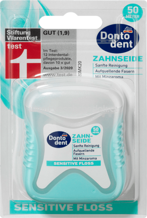 Dontodent Zahnseide sensitive floss, 50 m