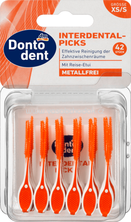 Dontodent Interdental Picks Orange XS/S, 42 St