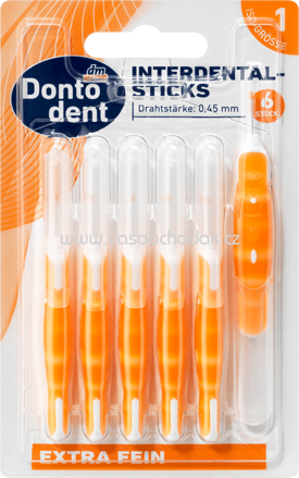 Dontodent Interdentalbürsten orange, ISO 1, 0,45 mm, 6 St