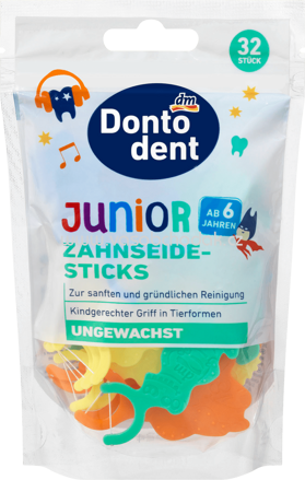 Dontodent Zahnseide-Sticks Junior, 32 St