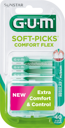 GUM Soft Picks Comfort Flex regular, 40 St