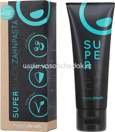 happybrush Zahnpasta Super Black, 75 ml