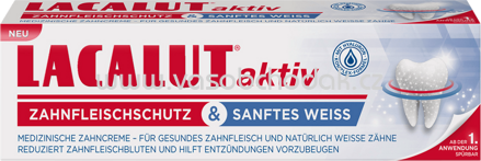 Lacalut Zahnpasta Aktiv Zahnfleischschutz & sanftes weiss, 75 ml