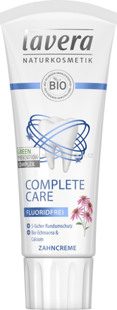 Lavera Zahnpasta Complete Care fluoridfrei mit Bio-Echinacea & Calcium, fluoridfrei, 75 ml