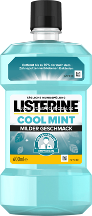 Listerine Mundspülung Cool Mint Milder Geschmack, 600 ml