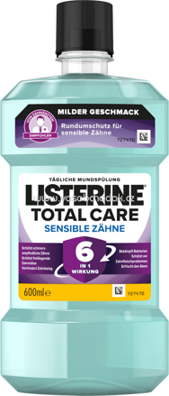 Listerine Mundspülung Total Care Sensible Zähne, 600 ml