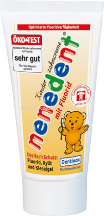 nenedent Zahnpasta Kinder mit Fluorid, 50 ml