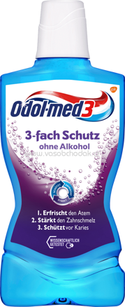 Odol med 3 Mundspülung 3-fach Schutz, 500 ml