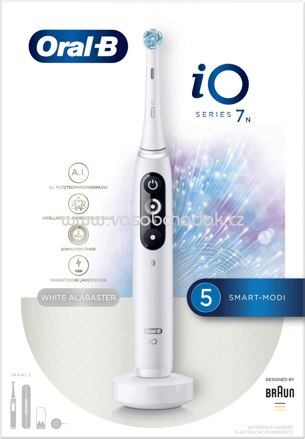Oral-B Elektrische Zahnbürste iO Series 7 White Alabaster, 1 St
