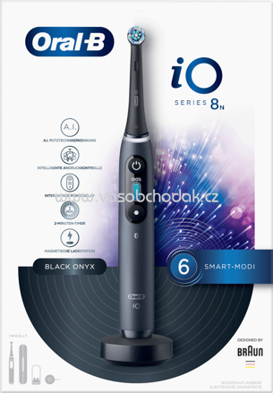 Oral-B Elektrische Zahnbürste iO Series 8 Black Onyx, 1 St