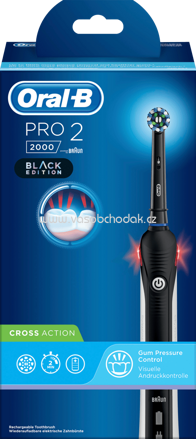 Oral-B Elektrische Zahnbürste Cross Action Pro 2 Black, 1 St