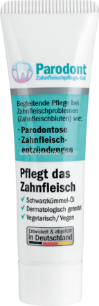 Parodont Zahnfleischpflege-Gel mit Schwarzkümmel-Öl, fluoridfrei, 10 ml