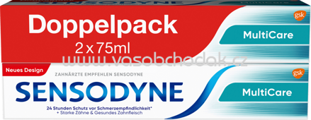 Sensodyne Zahnpasta MultiCare Doppelpack 2x75ml, 150 ml