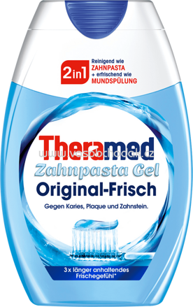 Theramed Zahnpasta Gel Original-Frisch 2in1, 75 ml