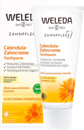 Weleda Zahnpasta Calendula, fluoridfrei, 75 ml