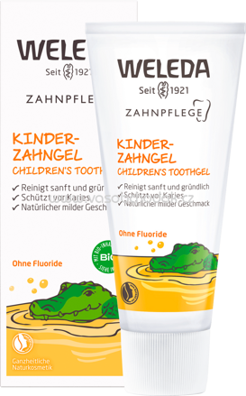 Weleda Zahnpasta Gel Kinder, fluoridfrei, 50 ml