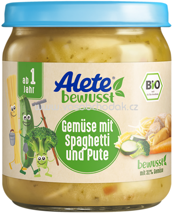 Alete Gemüse mit Spaghetti und Pute, ab 1 Jahr, 250g