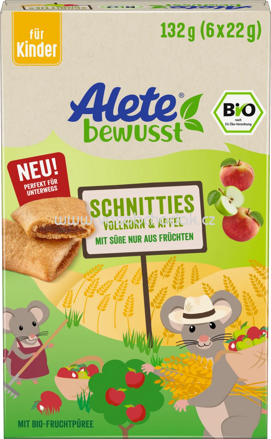 Alete Schnitties Vollkorn & Apfel, ab 3 Jahren, 6x22g, 132g