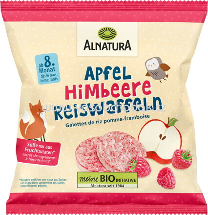 Alnatura Reiswaffeln Apfel Himbeere, ab 8. Monat, 35g