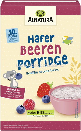 Alnatura Hafer Beeren Porridge, ab 10. Monat, 250g