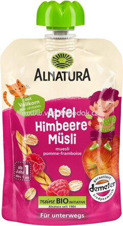 Alnatura Quetschbeutel Apfel-Himbeere-Müsli, ab 1 Jahr, 100g